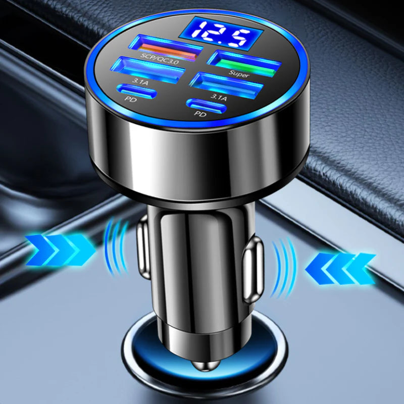 100W Kfz-Ladegerät mit 6 Anschlüssen VND