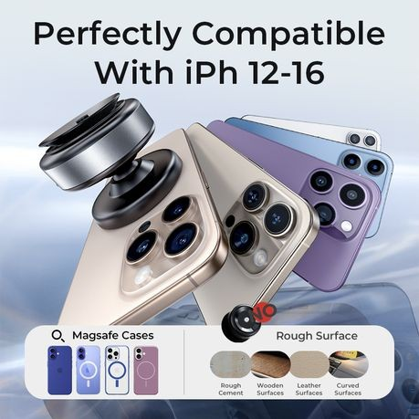 Magnetische Handyhalterung fürs Auto mit MagSafe | 360° Elektrischer Saugnapf Halter